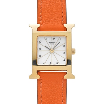 エルメス Hウォッチ HH1.201 ホワイト レディース 時計 【中古】【wristwatch】