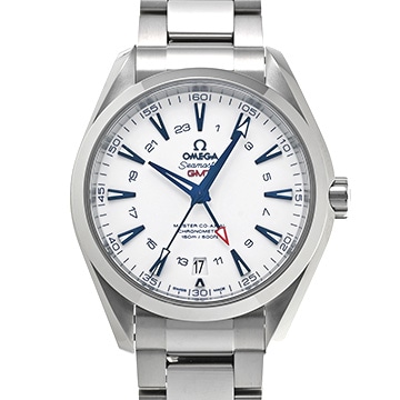 オメガ シーマスター アクアテラ グッドプラネット マスターコーアクシャル GMT 231.90.43.22.04.001 ホワイト メンズ 時計 【中古】【wristwatch】