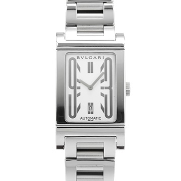 ブルガリ レッタンゴロ RT45S ホワイト メンズ 時計 【中古】【wristwatch】