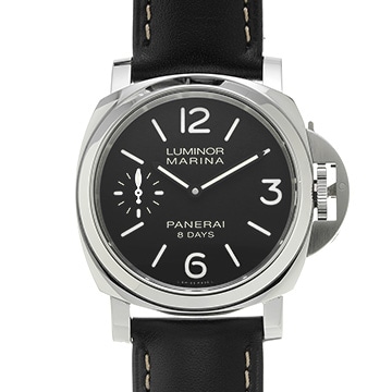 パネライ ルミノールマリーナ 8デイズ PAM00510 ブラック メンズ 時計 【中古】【wristwatch】