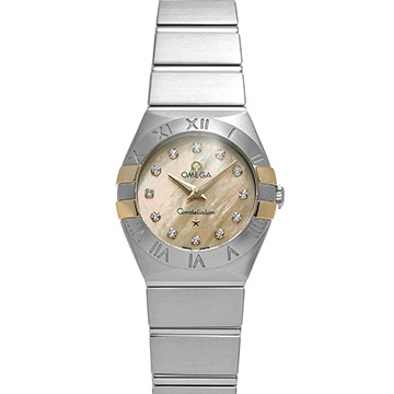 オメガ コンステレーション ブラッシュ 123.20.24.60.57.002 イエローシェル/ダイヤモンド レディース 時計 【中古】【wristwatch】
