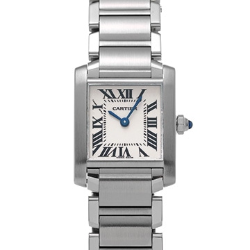 カルティエ タンクフランセーズ SM W51008Q3 シルバー レディース 時計 【中古】【wristwatch】