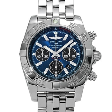 ブライトリング クロノマット 44 A011C89PA ブルー/ブラック メンズ 時計 【中古】【wristwatch】