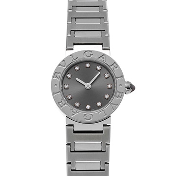 ブルガリ ブルガリブルガリ BB23S グレー/ダイヤモンド レディース 時計 【中古】【wristwatch】
