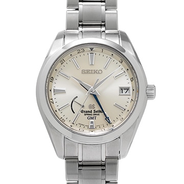 グランドセイコー スプリングドライブ GMT SBGE005 シルバー メンズ 時計 【中古】【wristwatch】