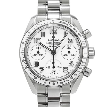 オメガ スピードマスター デイト 324.30.38.40.04.001 ホワイト メンズ 時計 【中古】【wristwatch】