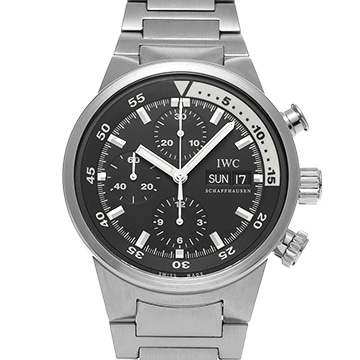 IWC アクアタイマー クロノグラフ IW371928 ブラック メンズ 時計 【中古】【wristwatch】