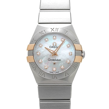 オメガ コンステレーション クォーツ 123.20.24.60.55.005 ホワイトシェル/ダイヤモンド レディース 時計 【中古】【wristwatch】