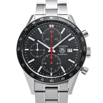 タグ ホイヤー カレラ キャリバー16 クロノグラフ CV2014.BA0786 ブラック メンズ 時計 【中古】【wristwatch】