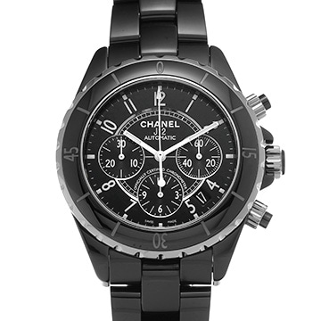 シャネル J12 クロノグラフ 41MM H0940 ブラックラッカー メンズ 時計 【中古】【wristwatch】