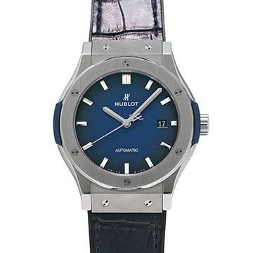 ウブロ クラシックフュージョン チタニウム ディープブルー 542.NX.6670.LR.JPN18 ブルー メンズ 時計 【中古】【wristwatch】