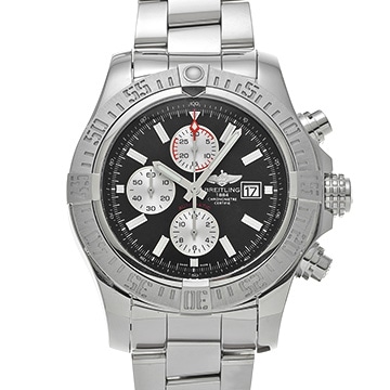 ブライトリング スーパーアベンジャー II A1337111/BC29 ブラック/シルバー メンズ 時計 【中古】【wristwatch】