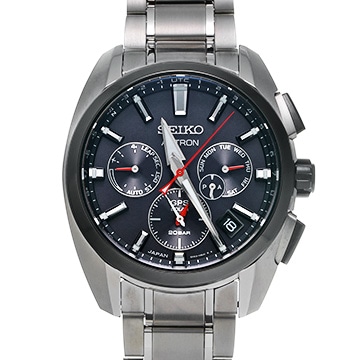 セイコー アストロン グローバルライン スポーツ 5X チタン SBXC103 ブラック メンズ 時計 【中古】【wristwatch】