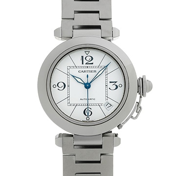 カルティエ パシャC W31074M7 ホワイト ユニセックス 時計 【中古】【wristwatch】