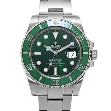 ロレックス サブマリーナ デイト 116610LV グリーン メンズ 時計 【中古】【wristwatch】