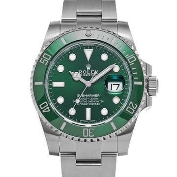ロレックス サブマリーナ デイト 116610LV グリーン メンズ 時計 【中古】【wristwatch】