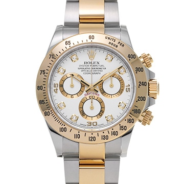 ロレックス コスモグラフ デイトナ 116523G ホワイト/ダイヤモンド メンズ 時計 【中古】【wristwatch】