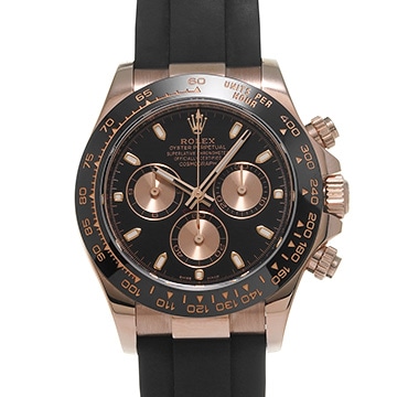 ロレックス コスモグラフ デイトナ 116515LN ブラック/ピンク メンズ 時計 【中古】【wristwatch】