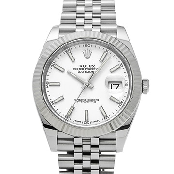 ロレックス デイトジャスト 41 126334 ホワイト メンズ 時計 【中古】【wristwatch】