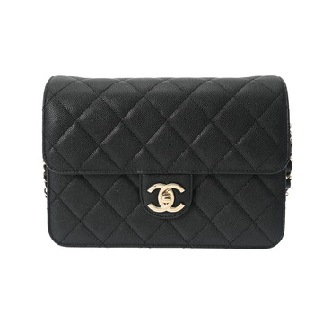 シャネル スモール フラップバッグ ブラック/ゴールド金具 AS3003 グレインドカーフスキン レディース バッグ 【中古】【bag】