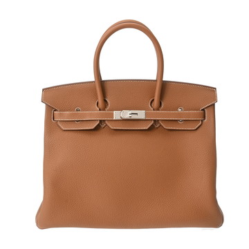エルメス バーキン 35 ゴールド トゴ ユニセックス バッグ 【中古】【bag】