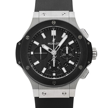 ウブロ ビッグバン スチール セラミック 301.SM.1770.RX ブラックカーボン メンズ 時計 【中古】【wristwatch】