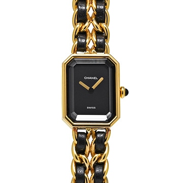 シャネル プルミエール XL H0001 ブラック レディース 時計 【中古】【wristwatch】