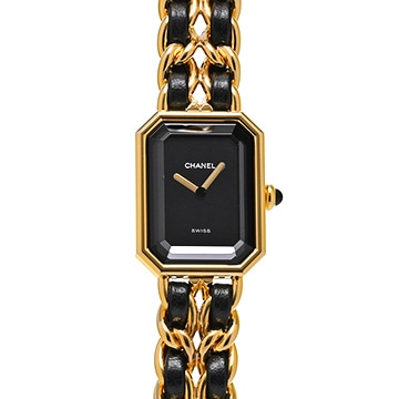 シャネル プルミエール S H0001 ブラック レディース 時計 【中古】【wristwatch】