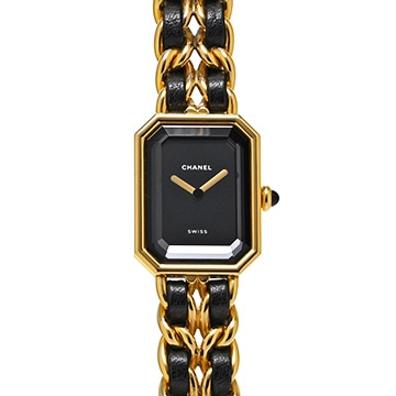 シャネル プルミエール M H0001 ブラック レディース 時計 【中古】【wristwatch】