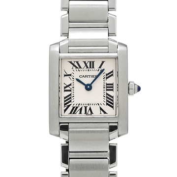 カルティエ タンクフランセーズ SM W51008Q3 シルバー レディース 時計 【中古】【wristwatch】