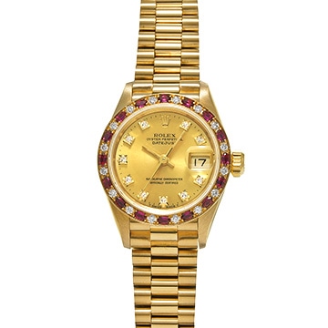 ロレックス デイトジャスト 69198G シャンパン/ダイヤモンド レディース 時計 【中古】【wristwatch】