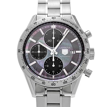 タグ ホイヤー カレラ キャリバー16 クロノグラフ CV201P.BA0794 ブラックシェル/ブラック メンズ 時計 【中古】【wristwatch】