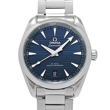 オメガ シーマスター アクアテラ コーアクシャル マスタークロノメーター 220.10.38.20.03.001 ブルー メンズ 時計 【中古】【wristwatch】