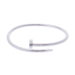 カルティエ ジュストアンクル ブレスレット #17 シルバー CRB6048317 K18ホワイトゴールド WG レディース ジュエリー 【中古】【jewelry】