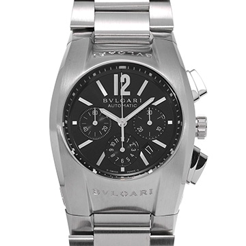 ブルガリ エルゴン クロノグラフ EG35SCH ブラック メンズ 時計 【中古】【wristwatch】
