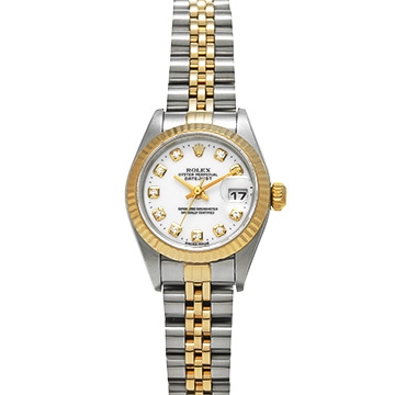 ロレックス デイトジャスト 79173G ホワイト/ダイヤモンド レディース 時計 【中古】【wristwatch】