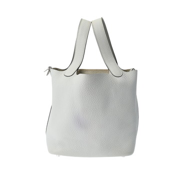 エルメス ピコタンロックPM パールグレー/パラジウム金具 トリヨンクレマンス レディース バッグ 【中古】【bag】