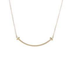 ティファニー Tスマイル ネックレス スモール ゴールド K18イエローゴールド YG レディース ジュエリー 【中古】【jewelry】