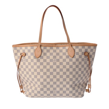 ルイ ヴィトン ダミエアズール ネヴァーフル MM ホワイト N51107 ダミエアズールキャンバス レディース バッグ 【中古】【bag】