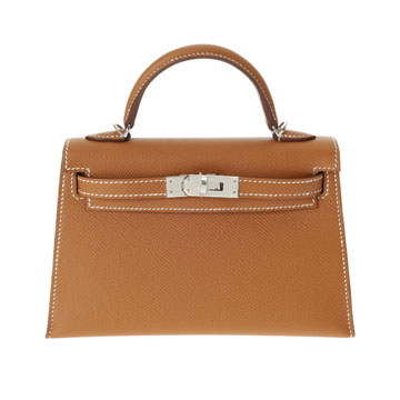 エルメス ミニケリー2 ゴールド ヴォーエプソン レディース バッグ 【未使用】【bag】