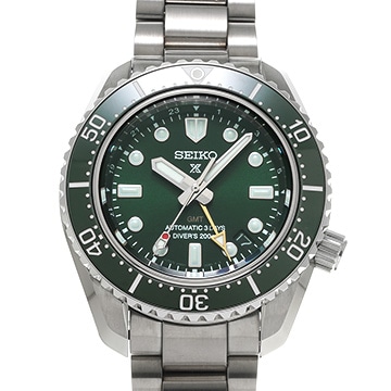 セイコー プロスペックス ダイバースキューバ 1968 メカニカルダイバーズ 現代デザイン GMT SBEJ009 グリーン メンズ 時計 【中古】【wristwatch】