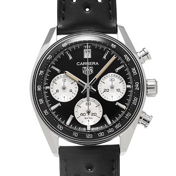 タグ ホイヤー カレラ キャリバーTH20-00 クロノグラフ CBS2210.FC6534 ブラック/シルバー メンズ 時計 【中古】【wristwatch】