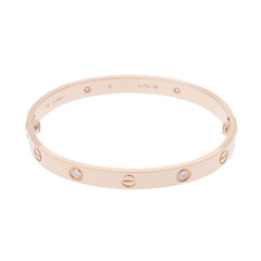 カルティエ ラブブレスレット #18 4PD ゴールド K18イエローゴールド YG レディース ジュエリー 【中古】【jewelry】