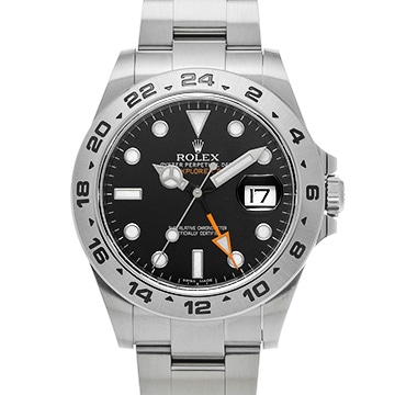 ロレックス エクスプローラーII 216570 ブラック メンズ 時計 【中古】【wristwatch】