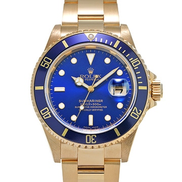 ロレックス サブマリーナ デイト 16618 ブルー メンズ 時計 【中古】【wristwatch】
