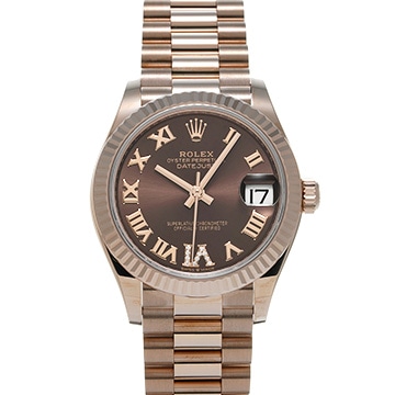 ロレックス デイトジャスト 31 278275 チョコレートブラウン/ダイヤモンド ユニセックス 時計 【新品】【wristwatch】