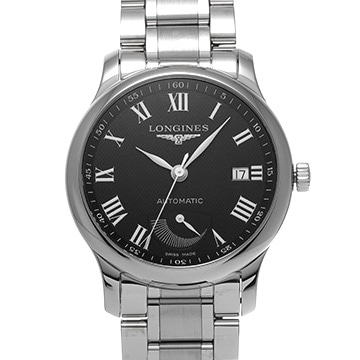 ロンジン マスターコレクション パワーリザーブ L2.708.4.51.6 ブラック メンズ 時計 【新品】【wristwatch】