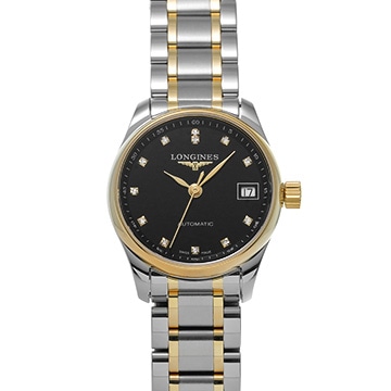 ロンジン マスターコレクション L2.128.5.57.7 ブラック/ダイヤモンド レディース 時計 【新品】【wristwatch】