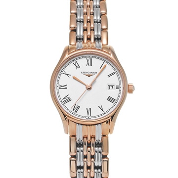 ロンジン リール L4.259.1.11.7 ホワイト レディース 時計 【新品】【wristwatch】