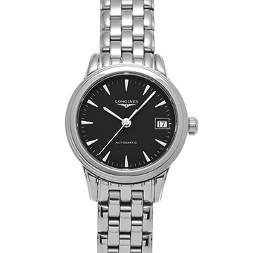 ロンジン フラッグシップ L4.274.4.52.6 ブラック レディース 時計 【新品】【wristwatch】